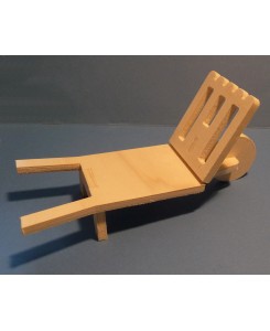 Brouette à bûches en kit assemblée