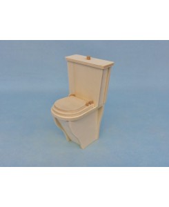 Toilette WC miniature en bois 1/6ème Minicrea pour poupée Barbie