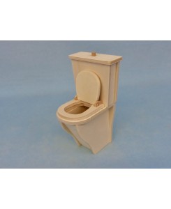 Toilette WC miniature en bois 1/6ème Minicrea pour poupée Barbie