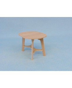 Table ovale 1/9ème pour poupée jusqu'à 22 cm. Assemblée ou en kit