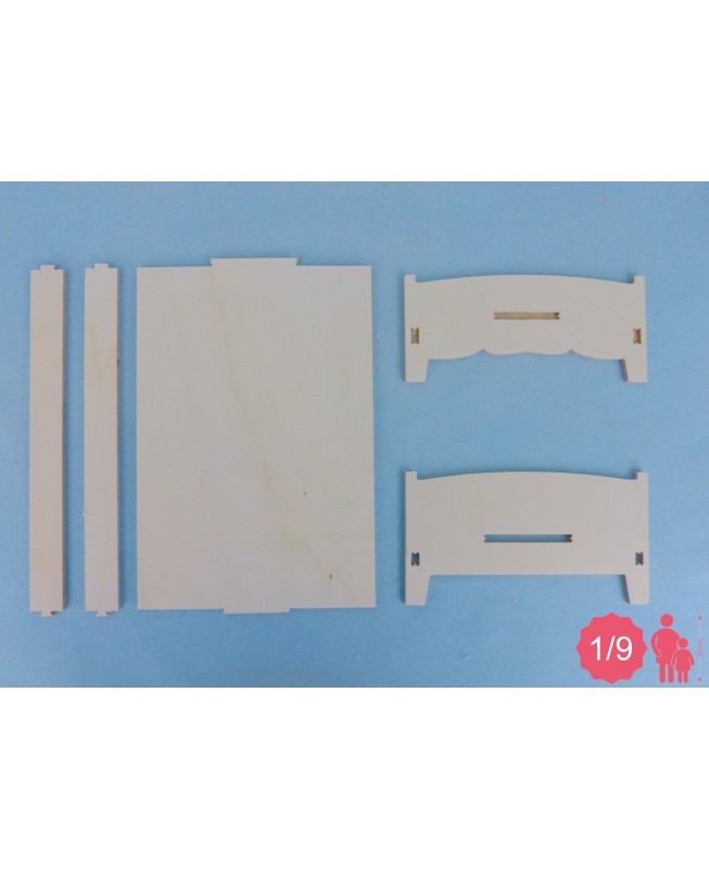Lit 2P 1/9ème en kit