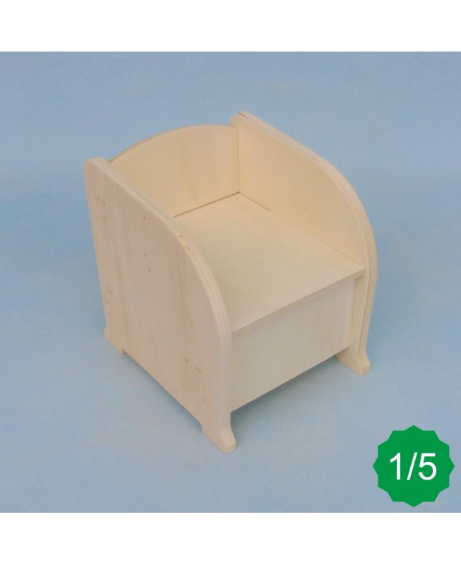 Fauteuil miniature 1/5ème en kit