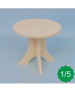 Table ronde 1/5ème en kit