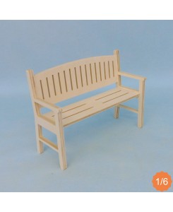 Banc pour poupée 1/6ème