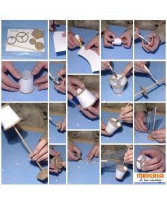 Lampaire en kit pour poupée 45 cm 1/4ème Minicrea