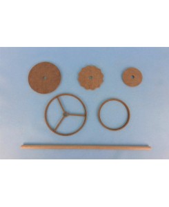 Lampaire en kit avec abajour conique 1/4ème