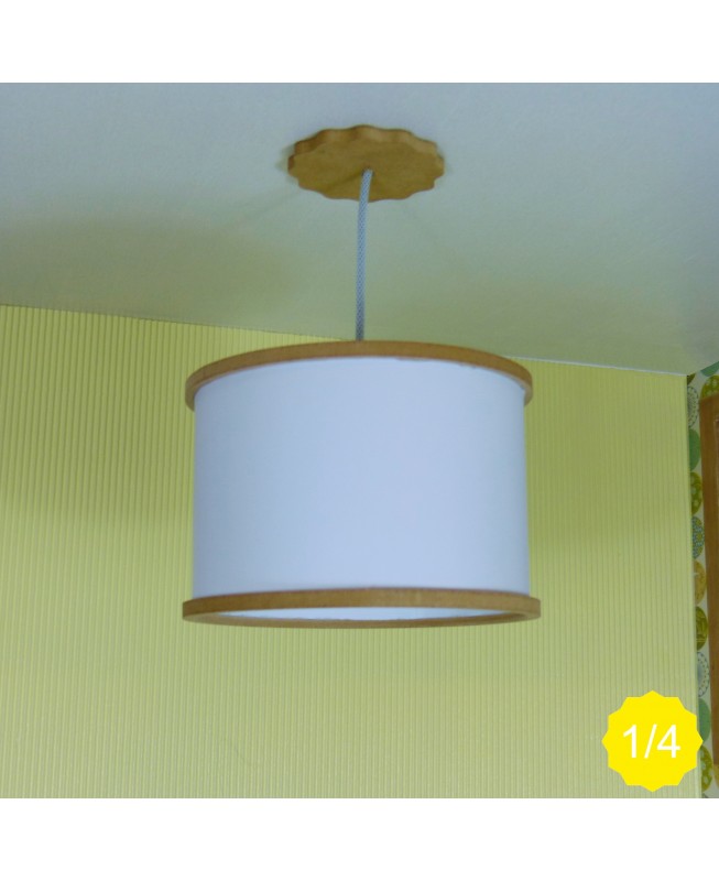 Lustre avec abajour cylindrique1/5ème