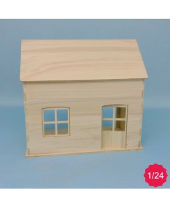 Maison de poupées bois en kit pour playmobils et sylvanian Minicrea