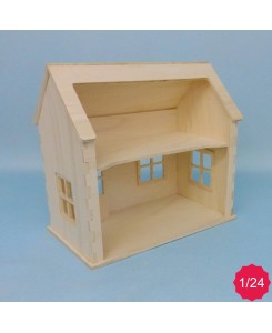 Maison de poupées bois en kit pour playmobils et sylvanian Minicrea