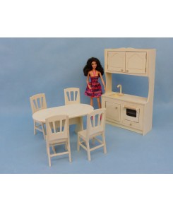 Mobilier de cuisine pour maison de poupées Barbie