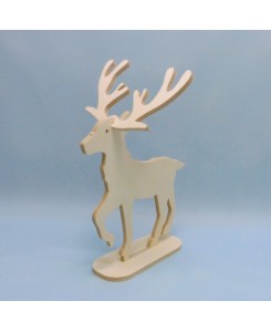 Renne du Père Noël en bois à peindre et à décorer