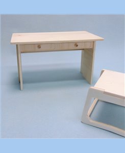 Bureau bois 1/6ème en kit