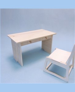 Bureau bois 1/6ème en kit