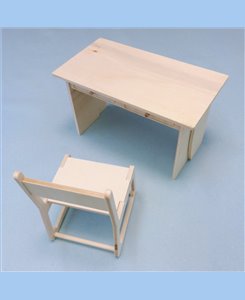 Bureau bois 1/6ème en kit