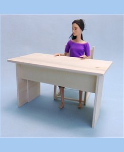 Bureau bois 1/6ème