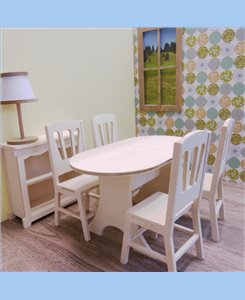 Meubles poupées  table + 4 chaises