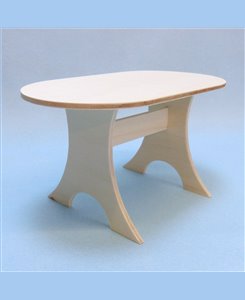 Table ovale miniature