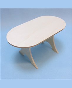 Table ovale miniature