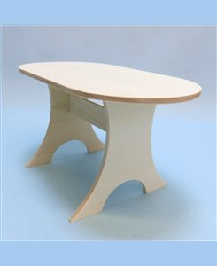 Table ovale miniature