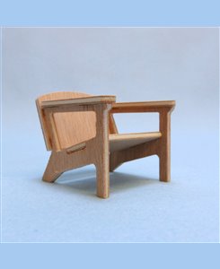 Fauteuil avec accoudoirs 1/12ème