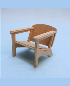 Fauteuil avec accoudoirs 1/12ème