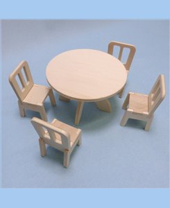 Table + 4 chaises 1/12ème