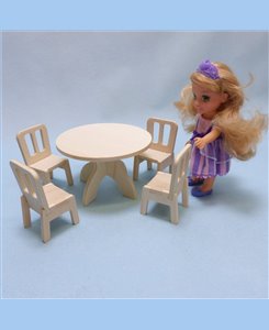 Table + 4 chaises 1/12ème