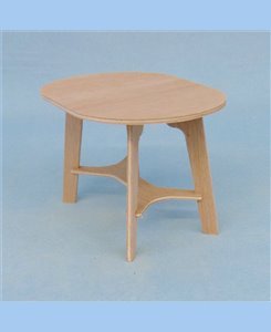 Table ovale 1/9ème pour poupée jusqu'à 22 cm. Assemblée ou en kit