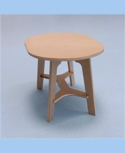 Table ovale 1/9ème pour poupée jusqu'à 22 cm. Assemblée ou en kit