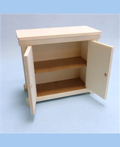 Meuble bas 2 portes 1/6ème pour poupées Barbie