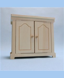 Meuble bas 2 portes 1/6ème pour poupées Barbie