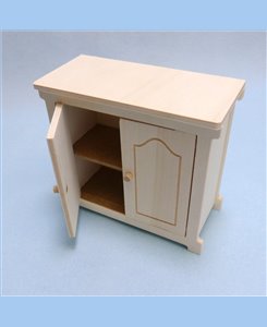 Meuble bas 2 portes 1/6ème pour poupées Barbie