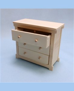 Commode 3 tiroirs pour BARBIE - Meuble de maison poupées 