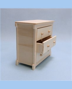 Commode 3 tiroirs pour BARBIE - Meuble de maison poupées 