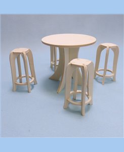 Tabouret miniature en kit pour poupée Barbie