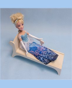 Méridienne 1/6ème pour poupée Barbie - Minicrea