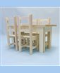 Pack rustique  table + 4 chaises TOUT-EN-KIT