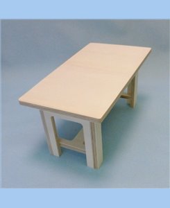 Table cuisine rustique 1/6ème Minicrea pour poupées Barbie