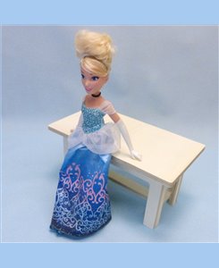 Table cuisine rustique 1/6ème Minicrea pour poupées Barbie