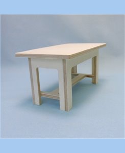 Table cuisine rustique 1/6ème Minicrea pour poupées Barbie