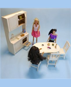 Mobilier de cuisine pour maison de poupées Barbie
