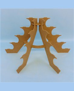 Présentoir demi-rond bois 68cm
