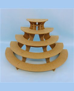 Présentoir demi-rond bois 68cm