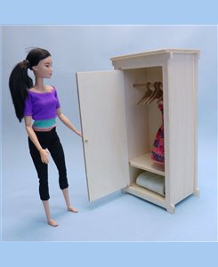 Armoire Barbie pour meuble de maison de poupée