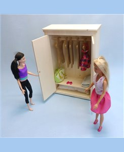 Armoire Penderie Barbie miniature pour maison de poupée