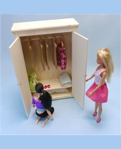 Armoire Penderie Barbie miniature pour maison de poupée