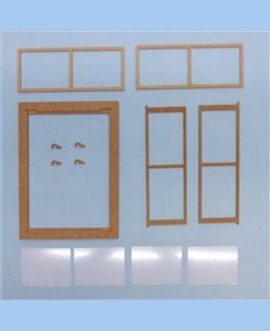 KIT Fenêtre rectangle ouvrante vitrée 164 x 215 mm