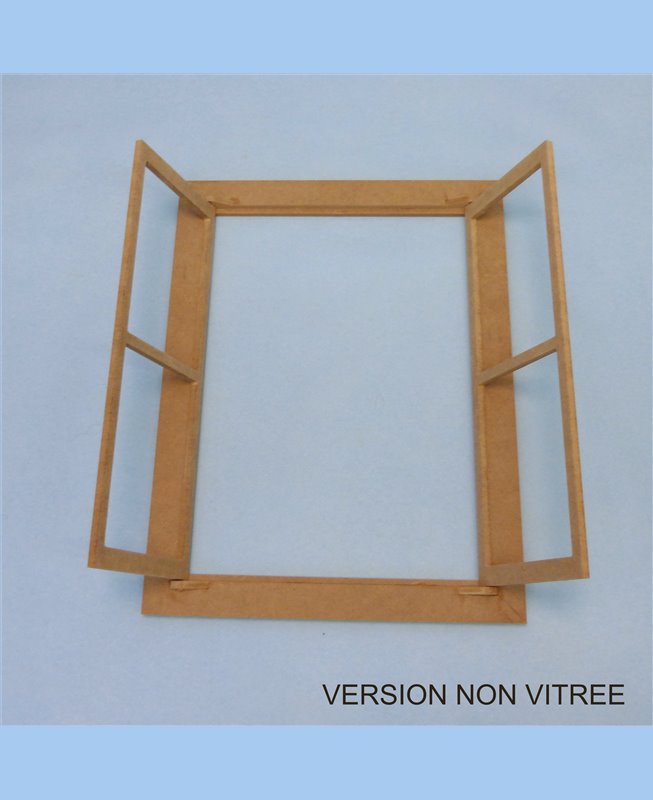 Cadre De Fenêtre Géorgienne En Bois Pour Maison De Poupée échelle 1:12 - 24 Vitres, Finition Naturelle, Fait Main Au Royaume-Uni