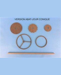 Lampaire en kit pour poupée 45 cm 1/4ème Minicrea