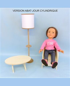 Lampaire en kit pour poupée 45 cm 1/4ème Minicrea